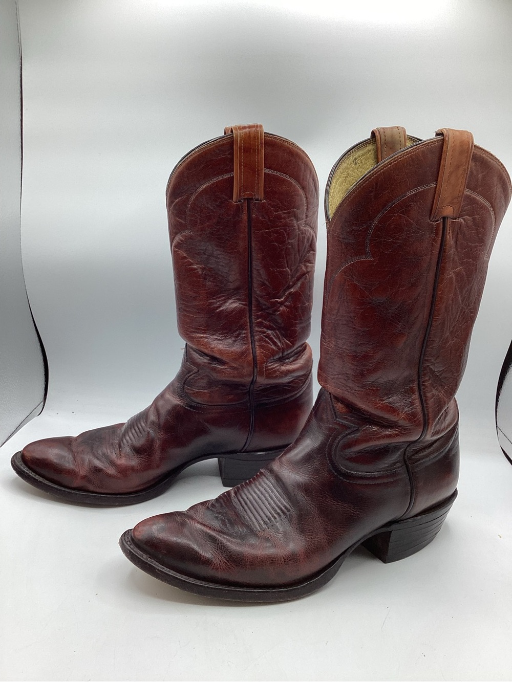Tony Lama Men's Classic Distressed Brown Western Cowboy Boots